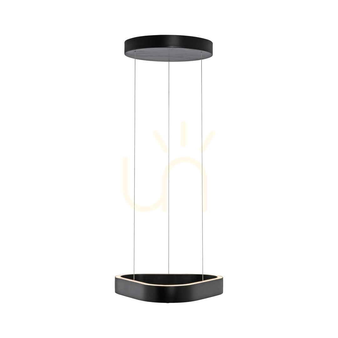 Kilátás Q-STRETTO 2689-18 Fekete 2xLED függesztett lámpa Q-STRETTO 2689-18 Fekete 2xLED függesztett lámpa
