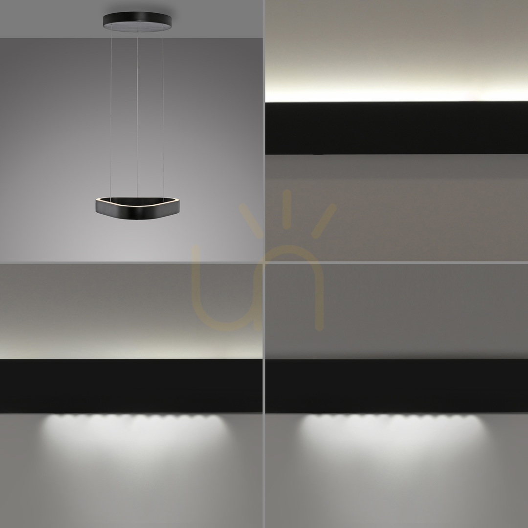 Kijelző Q-STRETTO 2689-18 Fekete 2xLED függesztett lámpa Q-STRETTO 2689-18 Fekete 2xLED függesztett lámpa
