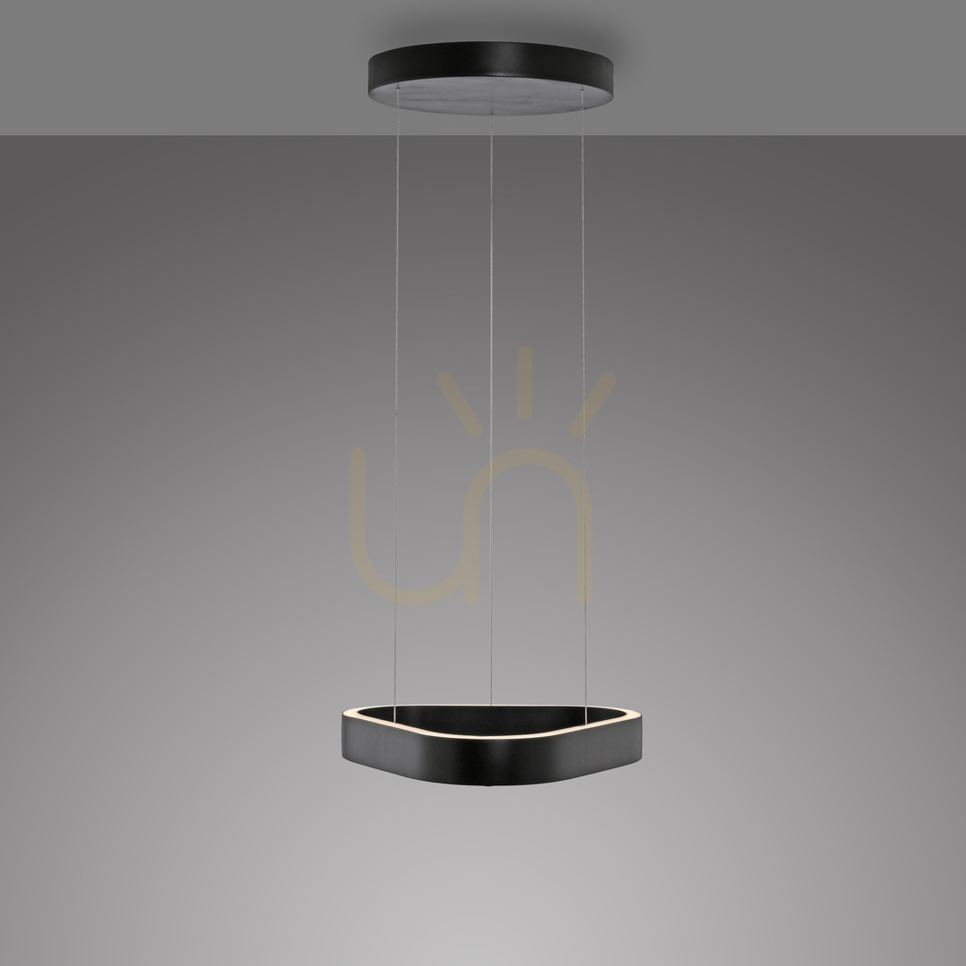 Kijelző Q-STRETTO 2689-18 Fekete 2xLED függesztett lámpa Q-STRETTO 2689-18 Fekete 2xLED függesztett lámpa