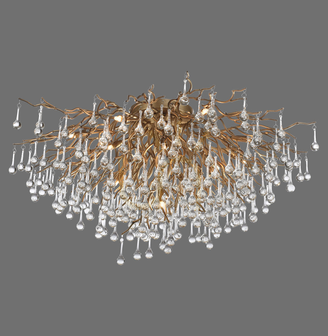 Kilátás ICICLE 8092-11 mennyezeti lámpa, sárgaréz, 14xG9 ICICLE 8092-11 mennyezeti lámpa, sárgaréz, 14xG9