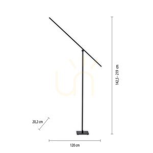 PURE-GRAFO 407-18 állólámpa, fekete, 1xLED 7 PURE-GRAFO 407-18 állólámpa, fekete, 1xLED small 7