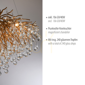 ICICLE 2192-11 sárgaréz függőlámpa, 10xG9 3 ICICLE 2192-11 sárgaréz függőlámpa, 10xG9 small 3