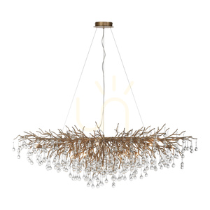 ICICLE 2031-11 sárgaréz függesztett lámpa, 15xG9 small 17