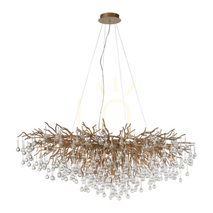 ICICLE 2031-11 sárgaréz függesztett lámpa, 15xG9 small 7