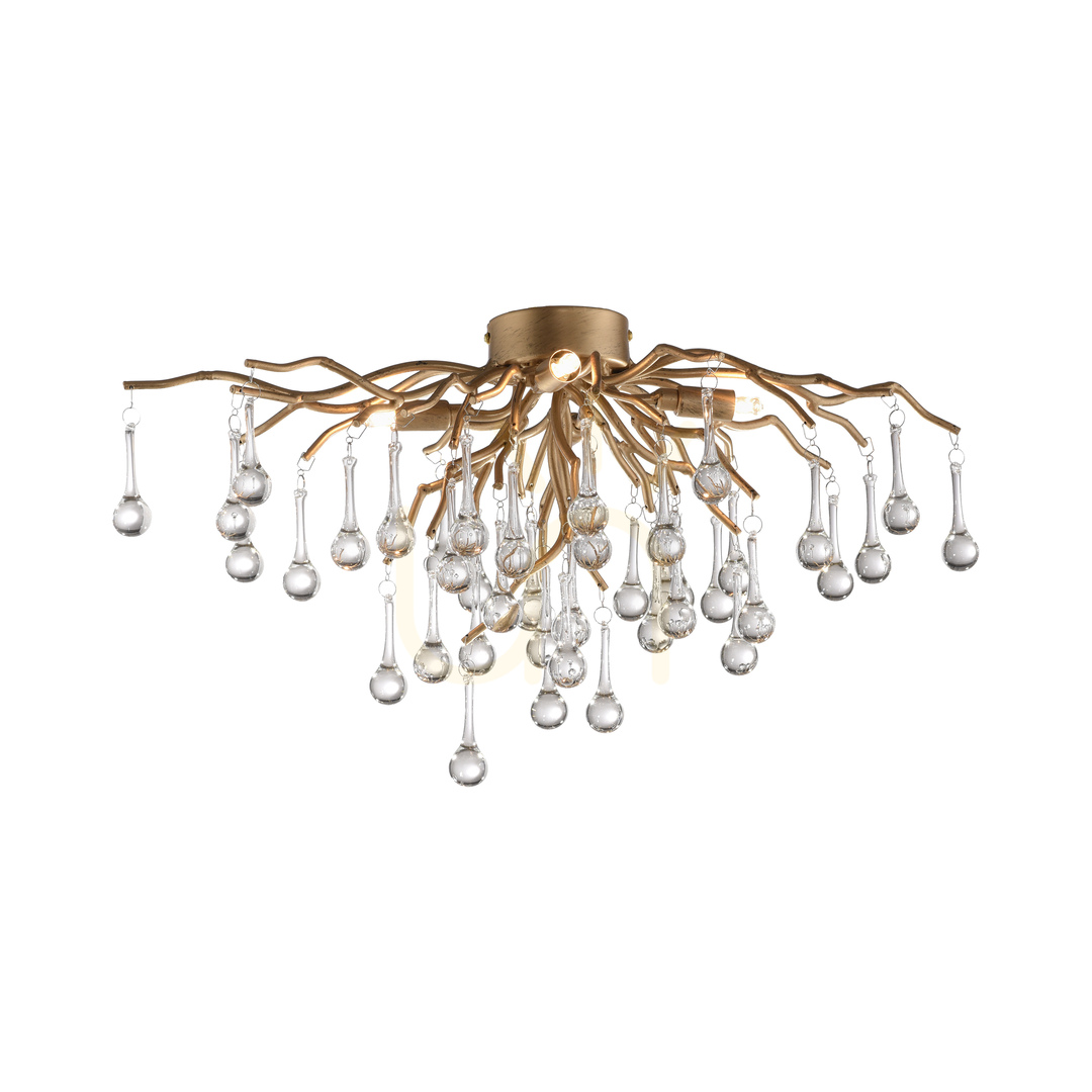 Kilátás ICICLE 8090-11 mennyezeti lámpa, sárgaréz, 4xG9 ICICLE 8090-11 mennyezeti lámpa, sárgaréz, 4xG9