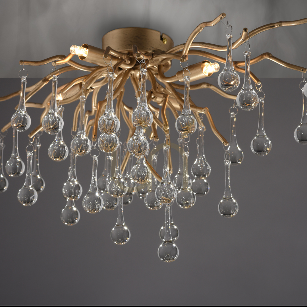 Előnézet ICICLE 8090-11 mennyezeti lámpa, sárgaréz, 4xG9 ICICLE 8090-11 mennyezeti lámpa, sárgaréz, 4xG9