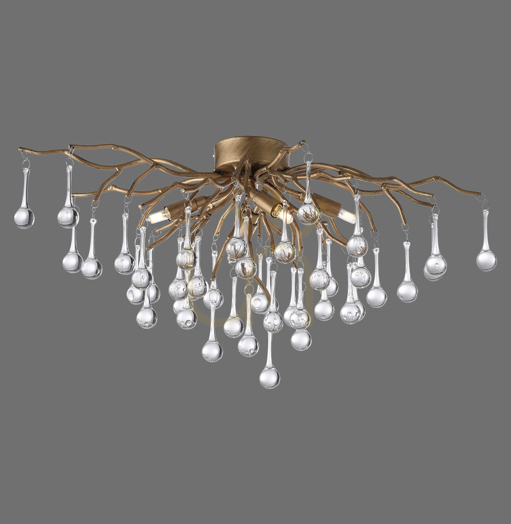 Előadás ICICLE 8090-11 mennyezeti lámpa, sárgaréz, 4xG9 ICICLE 8090-11 mennyezeti lámpa, sárgaréz, 4xG9