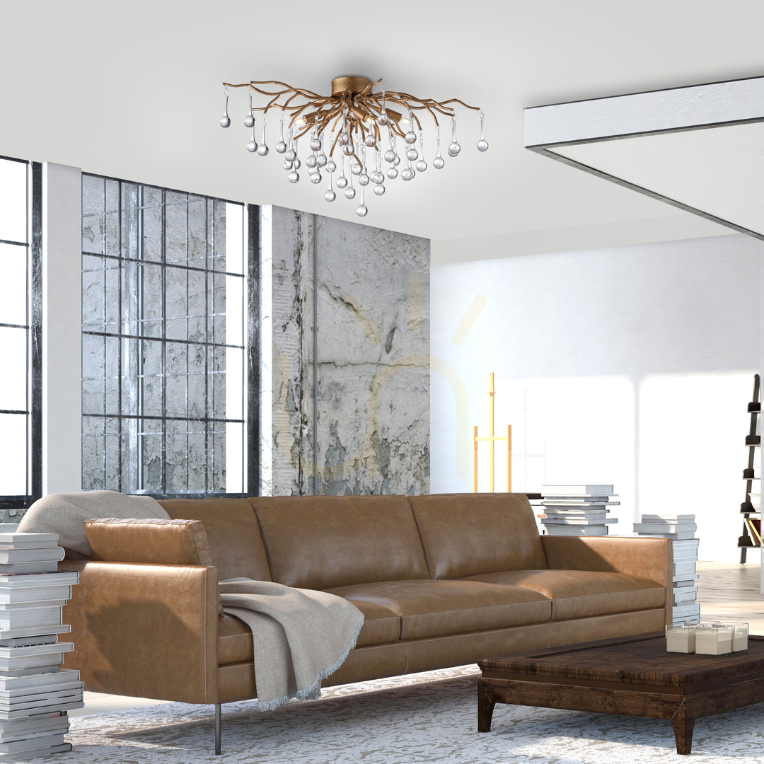 Előnézet ICICLE 8090-11 mennyezeti lámpa, sárgaréz, 4xG9 ICICLE 8090-11 mennyezeti lámpa, sárgaréz, 4xG9