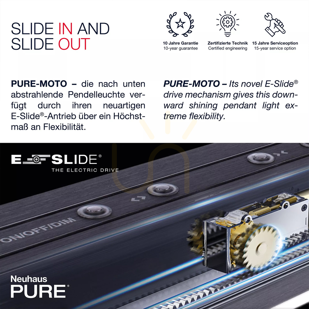 Jelölje be PURE-MOTO 2525-15 szürke, 3 LED-es függesztett lámpa PURE-MOTO 2525-15 szürke, 3 LED-es függesztett lámpa