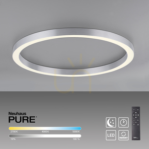 PURE-LINES 6306-95 mennyezeti lámpa, ezüst, 1xLED small 11