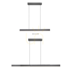 PURE-MOTO-RISE 2545-15 szürke, 3xLED-es függesztett lámpa small 15