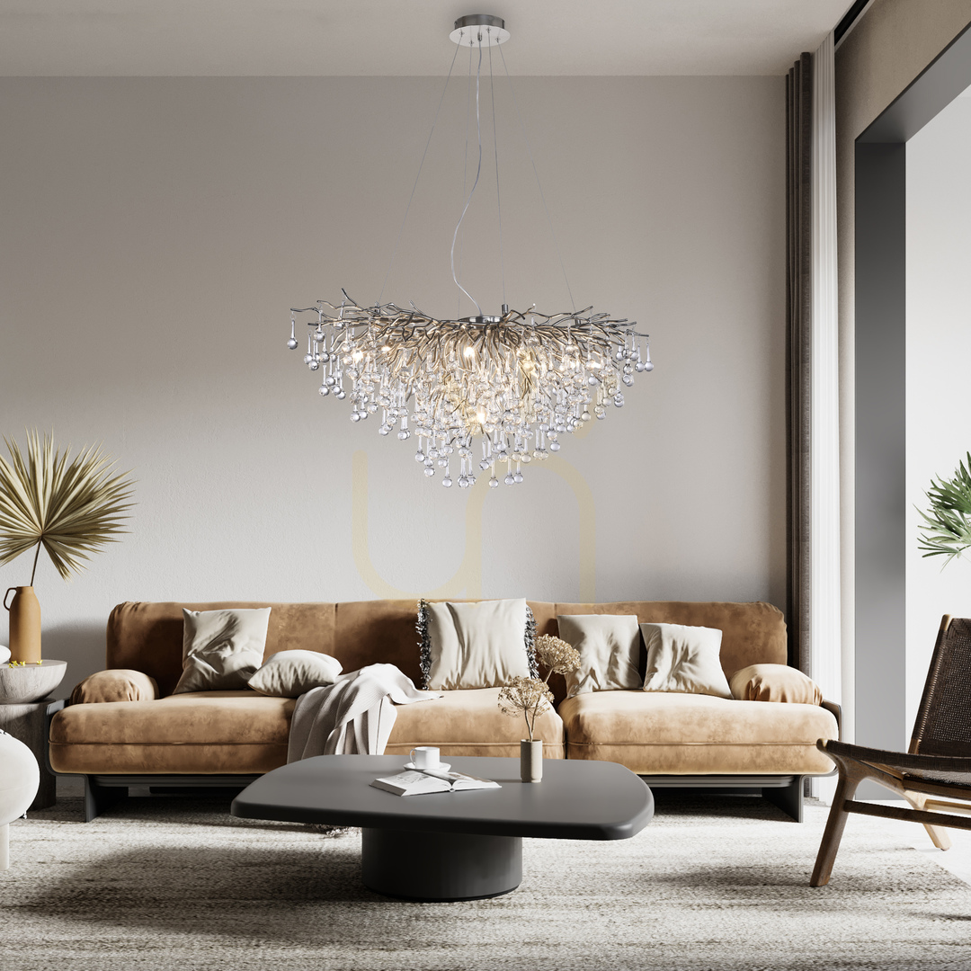 Jelölje be ICICLE 2192-55 ezüst 10xG9 függesztett lámpa ICICLE 2192-55 ezüst 10xG9 függesztett lámpa