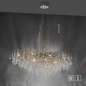 ICICLE 2031-55 függesztett lámpa, ezüst, 15xG9 12 ICICLE 2031-55 függesztett lámpa, ezüst, 15xG9 small 12