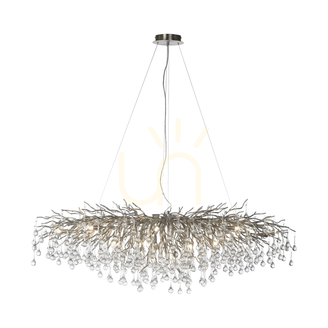 Kilátás ICICLE 2031-55 függesztett lámpa, ezüst, 15xG9 ICICLE 2031-55 függesztett lámpa, ezüst, 15xG9
