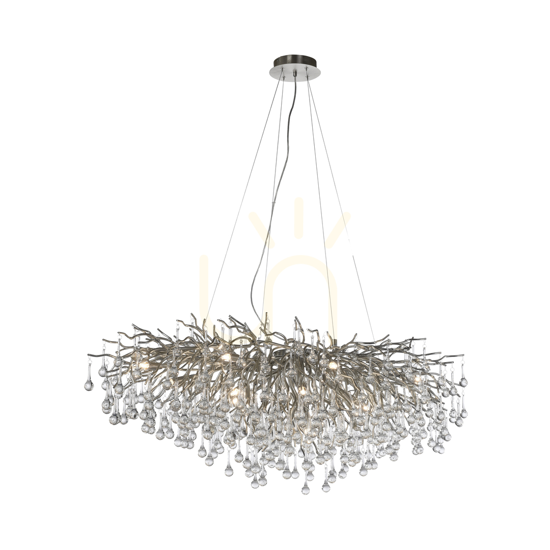 Kilátás ICICLE 2031-55 függesztett lámpa, ezüst, 15xG9 ICICLE 2031-55 függesztett lámpa, ezüst, 15xG9