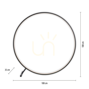 HULA 320-18 állólámpa, fekete, 1xLED small 8