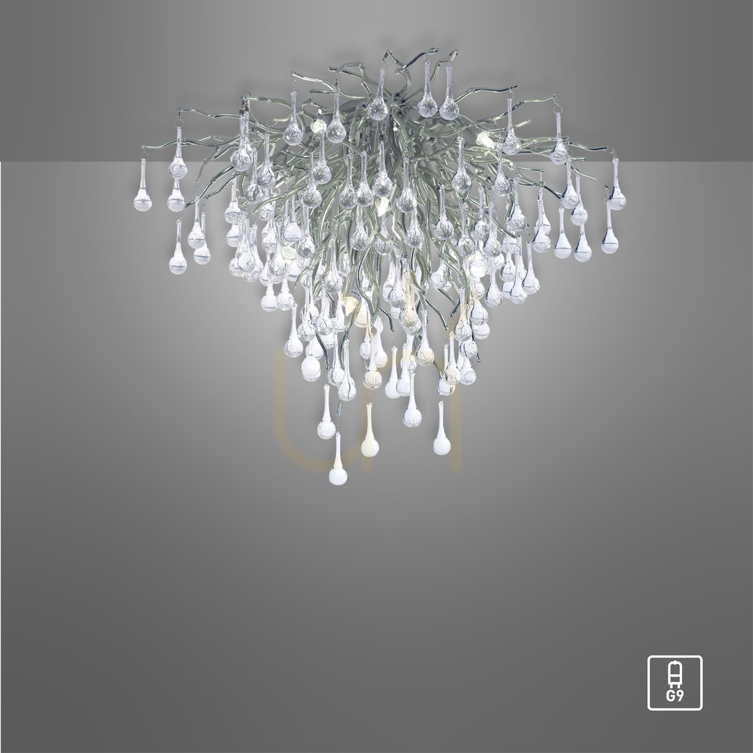 Kijelző ICICLE 8091-55 ezüst mennyezeti lámpa, 9xG9 ICICLE 8091-55 ezüst mennyezeti lámpa, 9xG9
