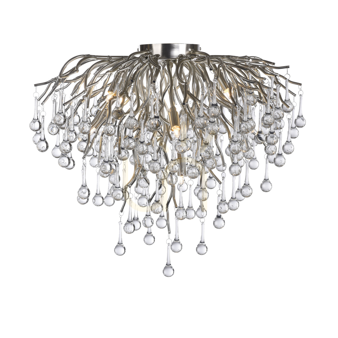 Kilátás ICICLE 8091-55 ezüst mennyezeti lámpa, 9xG9 ICICLE 8091-55 ezüst mennyezeti lámpa, 9xG9