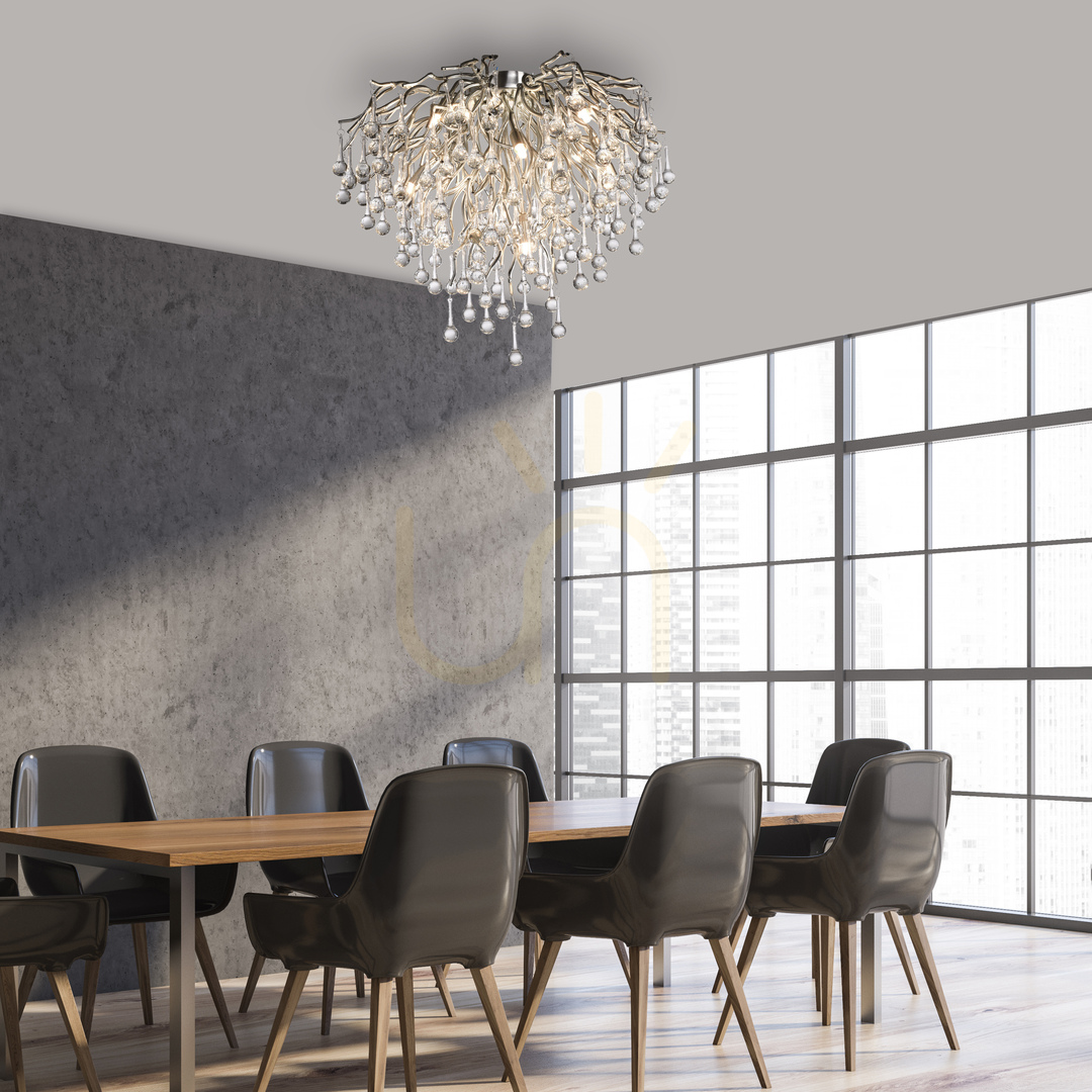 Előnézet ICICLE 8091-55 ezüst mennyezeti lámpa, 9xG9 ICICLE 8091-55 ezüst mennyezeti lámpa, 9xG9