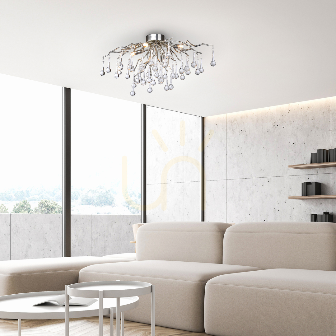 Előnézet ICICLE 8090-55 ezüst mennyezeti lámpa, 4xG9 ICICLE 8090-55 ezüst mennyezeti lámpa, 4xG9