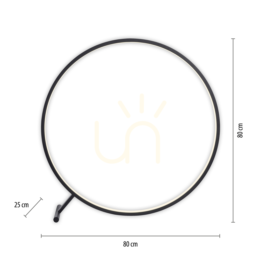 Kijelző HULA 319-18 állólámpa, fekete, 1xLED HULA 319-18 állólámpa, fekete, 1xLED
