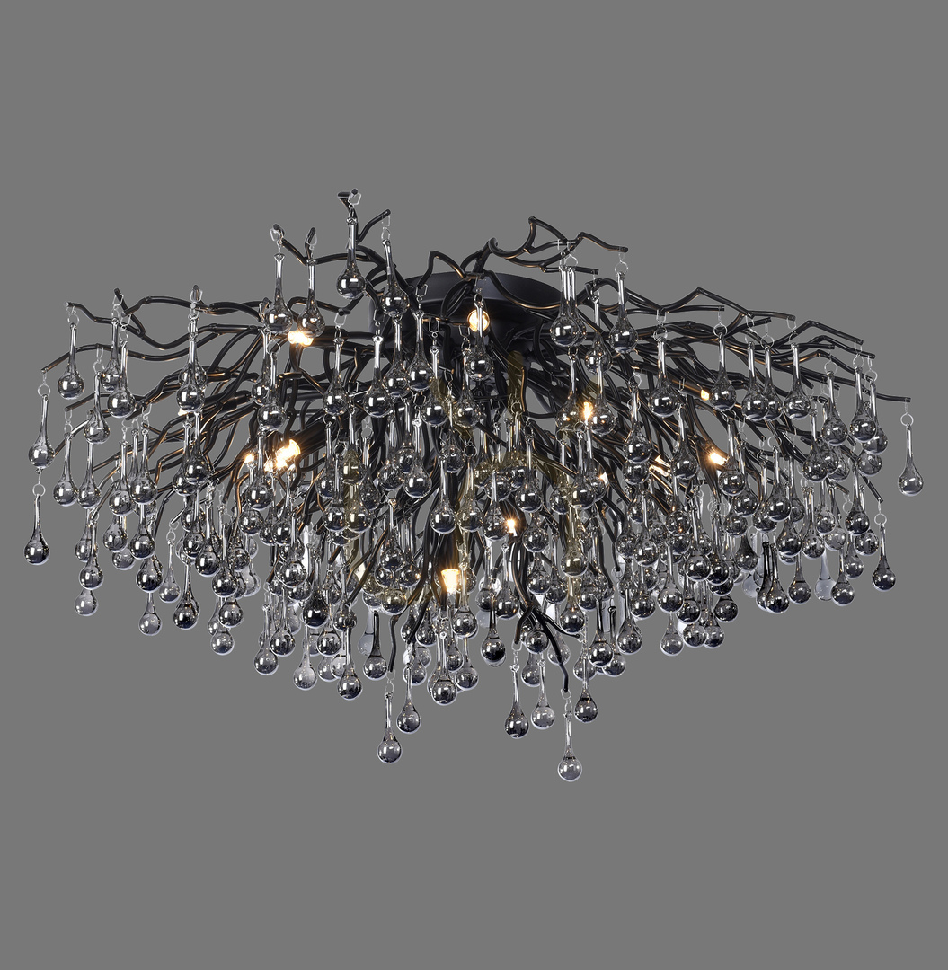 Kilátás ICICLE 8092-18 mennyezeti lámpa, fekete, 14xG9 ICICLE 8092-18 mennyezeti lámpa, fekete, 14xG9