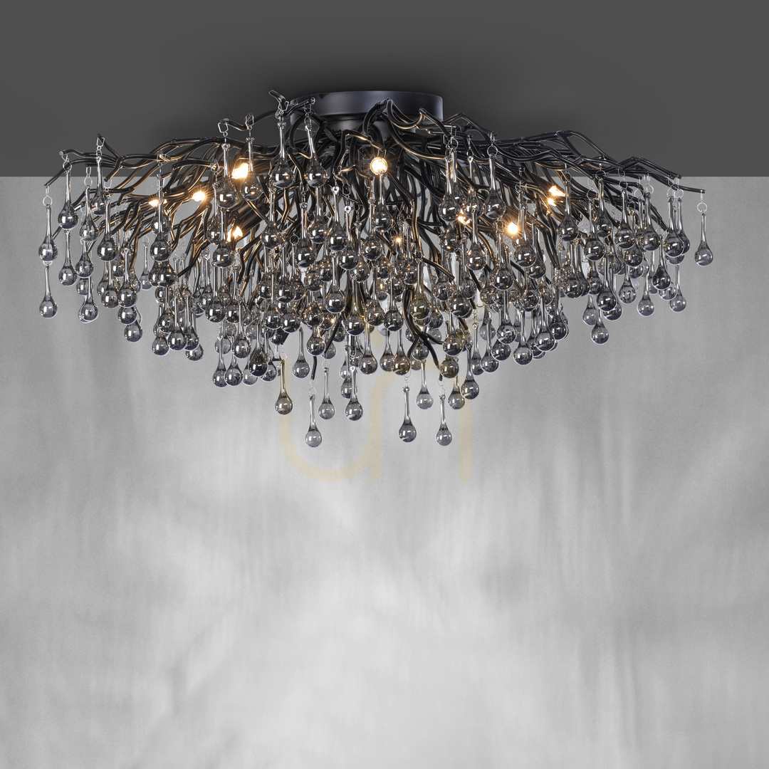 Kilátás ICICLE 8092-18 mennyezeti lámpa, fekete, 14xG9 ICICLE 8092-18 mennyezeti lámpa, fekete, 14xG9