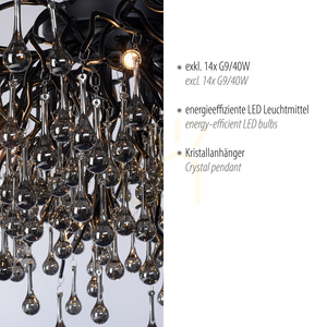 ICICLE 8092-18 mennyezeti lámpa, fekete, 14xG9 3 ICICLE 8092-18 mennyezeti lámpa, fekete, 14xG9 small 3