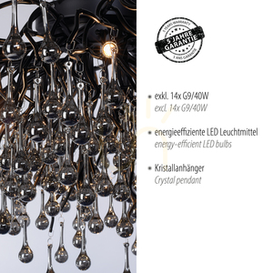 ICICLE 8092-18 mennyezeti lámpa, fekete, 14xG9 4 ICICLE 8092-18 mennyezeti lámpa, fekete, 14xG9 small 4