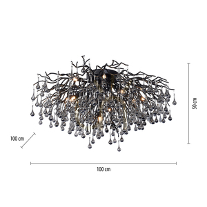 ICICLE 8092-18 mennyezeti lámpa, fekete, 14xG9 8 ICICLE 8092-18 mennyezeti lámpa, fekete, 14xG9 small 8