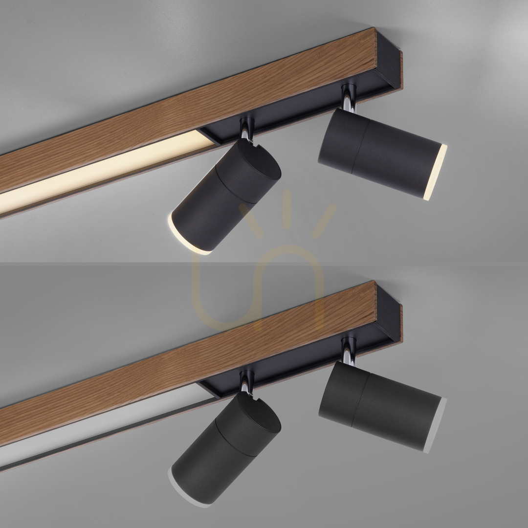 Jelölje be PURE-LINES 6121-79 mennyezeti lámpa, fa hatású kivitel, 5xLED PURE-LINES 6121-79 mennyezeti lámpa, fa hatású kivitel, 5xLED