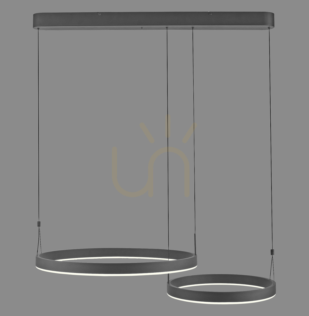 ESKO 2360-18 Fekete 2xLED függesztett lámpa