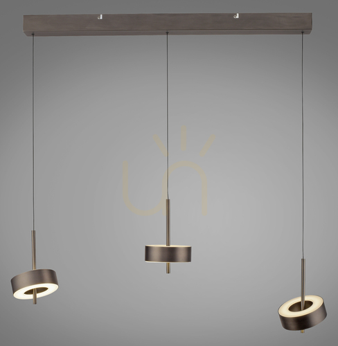 Jelölje be Q-ROTATE 2248-34 barna, 3 LED-es függesztett lámpa