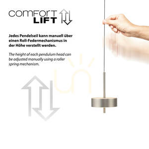 Q-ROTATE 2248-95 ezüst színű, 3 LED-es függesztett lámpa small 6