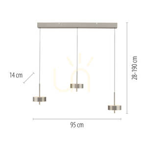 Q-ROTATE 2248-95 ezüst színű, 3 LED-es függesztett lámpa small 8