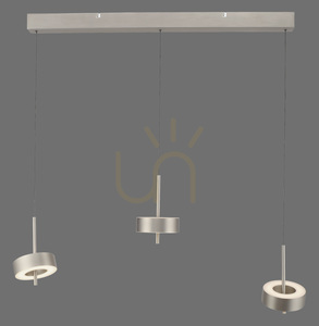 Q-ROTATE 2248-95 ezüst színű, 3 LED-es függesztett lámpa small 0