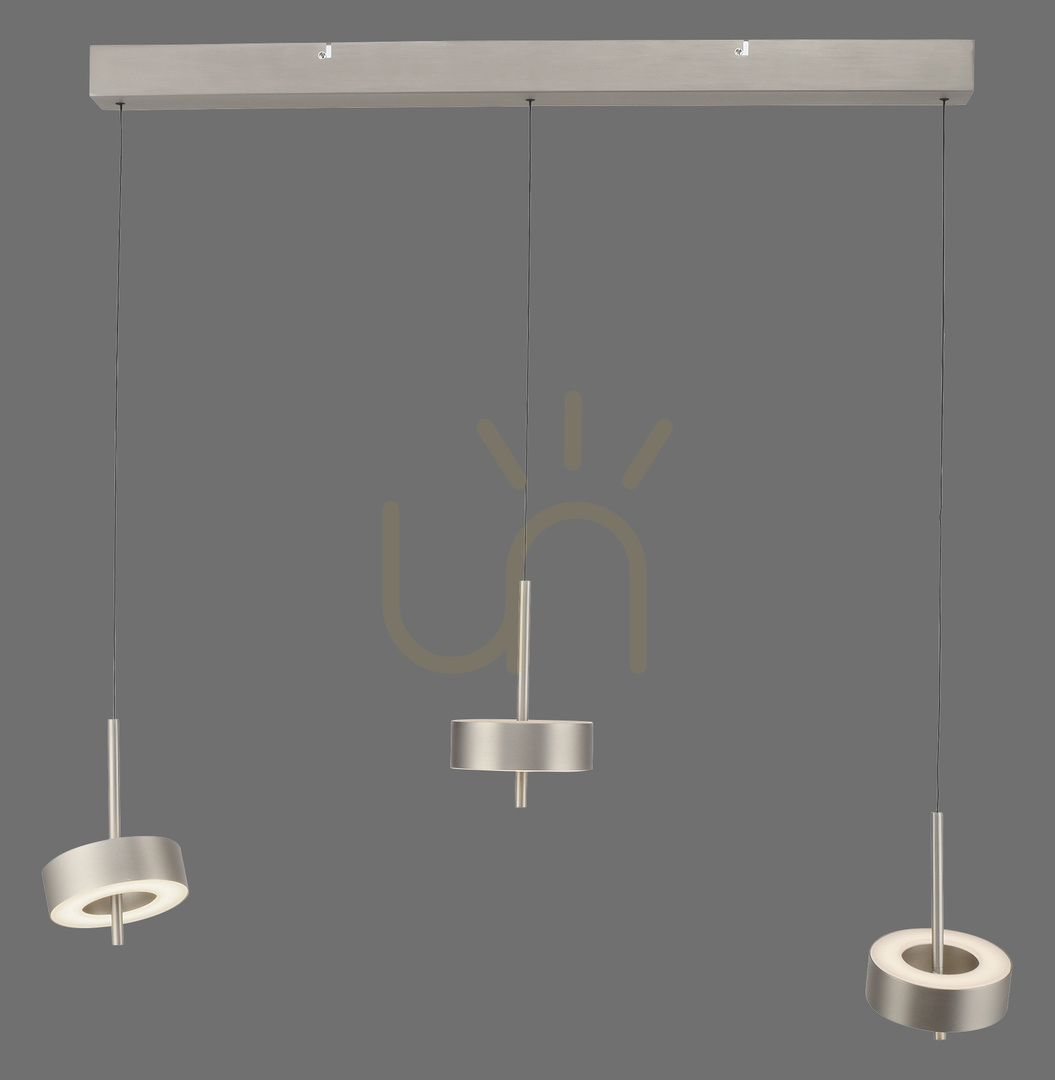 Q-ROTATE 2248-95 ezüst színű, 3 LED-es függesztett lámpa
