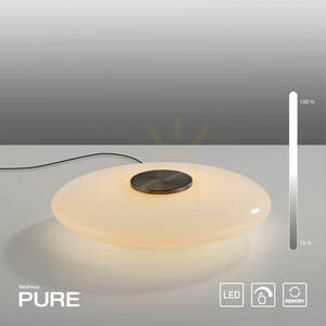PURE VITRUM 4080-34 asztali lámpa, barna, 1xLED small 11