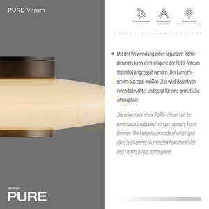 PURE VITRUM 6082-34 barna fali lámpa, 1xLED 3 PURE VITRUM 6082-34 barna fali lámpa, 1xLED small 3