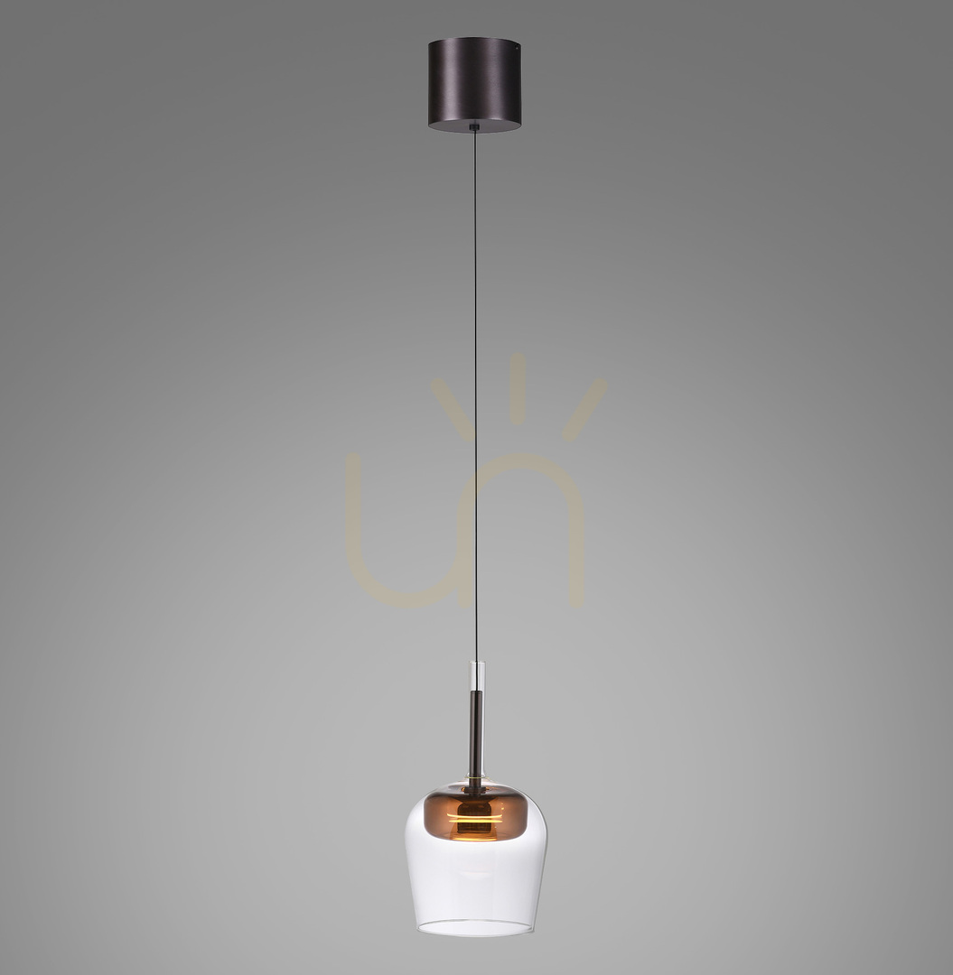 Q-KON 2741-20 réz függesztett lámpa, 1xLED