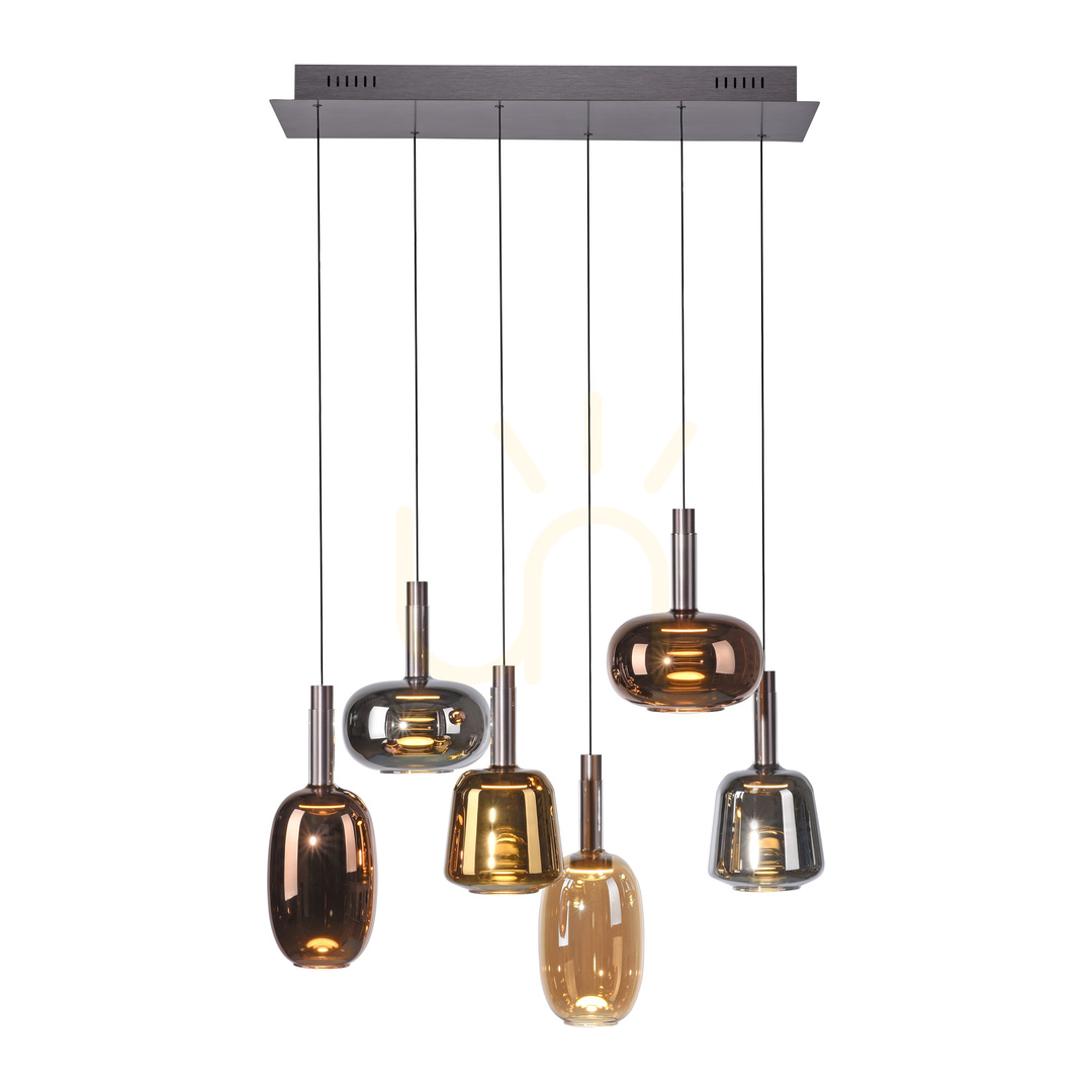 Jelölje be IRIDES 2681-70 Többszínű, 6 LED-es függesztett lámpa IRIDES 2681-70 Többszínű, 6 LED-es függesztett lámpa