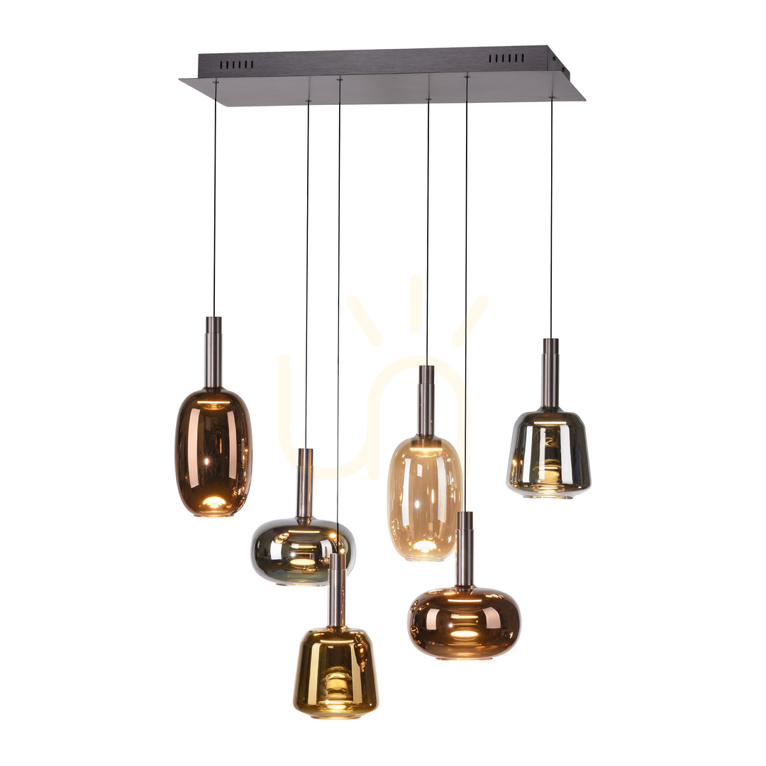 Előnézet IRIDES 2681-70 Többszínű, 6 LED-es függesztett lámpa IRIDES 2681-70 Többszínű, 6 LED-es függesztett lámpa