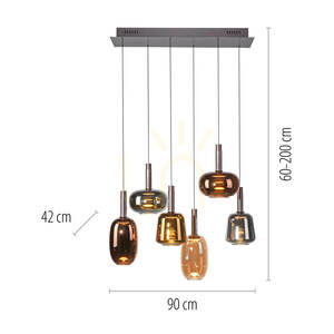 IRIDES 2681-70 Többszínű, 6 LED-es függesztett lámpa 8 IRIDES 2681-70 Többszínű, 6 LED-es függesztett lámpa small 8