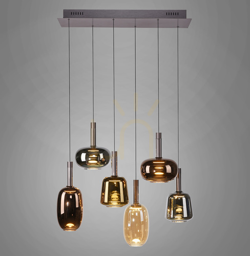 Jelölje be IRIDES 2681-70 Többszínű, 6 LED-es függesztett lámpa