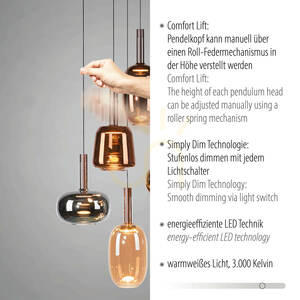 IRIDES 2682-70 Többszínű, 5 LED-es függesztett lámpa 3 IRIDES 2682-70 Többszínű, 5 LED-es függesztett lámpa small 3