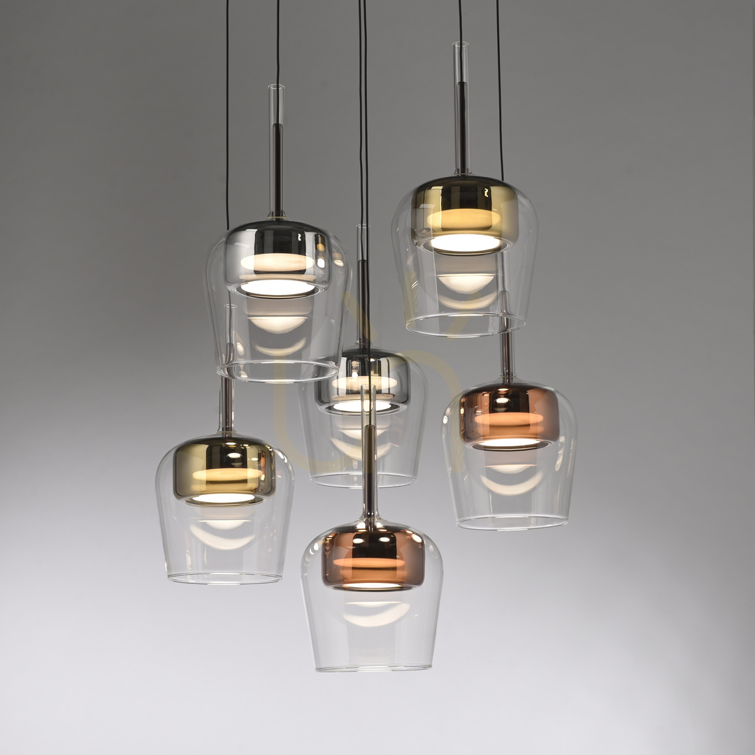 Kilátás Q-KON 2744-70 Többszínű, 6 LED-es függesztett lámpa Q-KON 2744-70 Többszínű, 6 LED-es függesztett lámpa