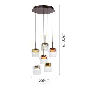 Q-KON 2744-70 Többszínű, 6 LED-es függesztett lámpa 8 Q-KON 2744-70 Többszínű, 6 LED-es függesztett lámpa small 8