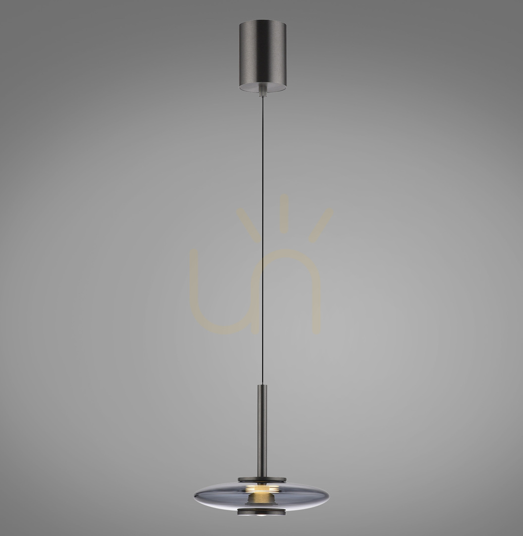 PURE VITRUM 2053-15 szürke, 2xLED-es függesztett lámpa