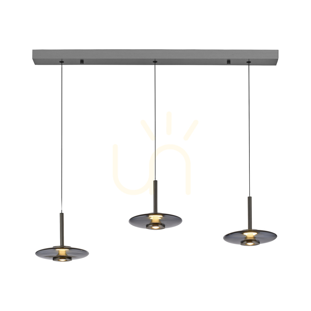 Jelölje be PURE VITRUM 2083-15 szürke, 6 LED-es függesztett lámpa PURE VITRUM 2083-15 szürke, 6 LED-es függesztett lámpa