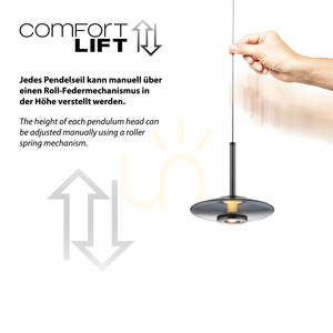 PURE VITRUM 2083-15 szürke, 6 LED-es függesztett lámpa 12 PURE VITRUM 2083-15 szürke, 6 LED-es függesztett lámpa small 12